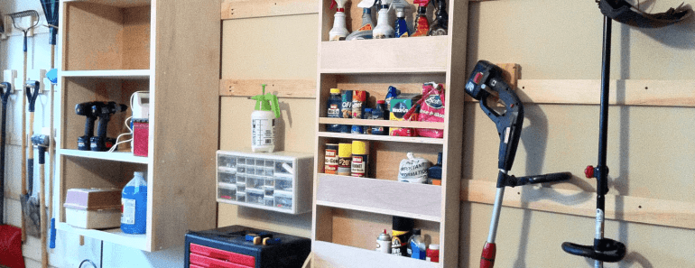 DIY GARAGE SHELVES ORGANIZING IDEAS