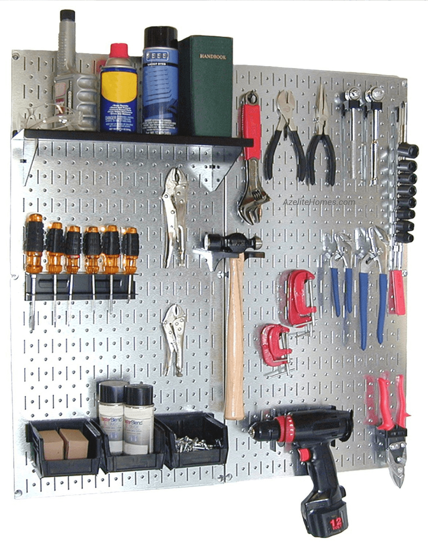 GARAGE MAKEOVER WITH ADDING MAGNETIC STORAGE PANELS