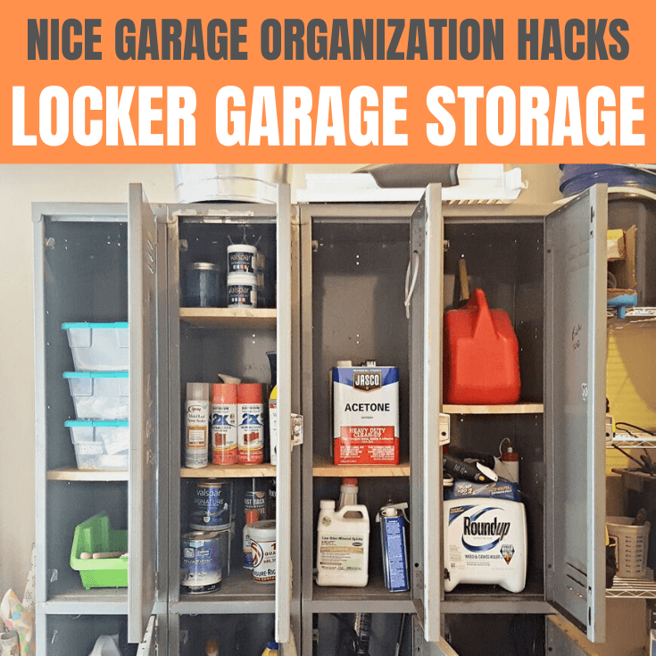 GARAGE ORGANIZATION HACKS LOCKER STORAGE