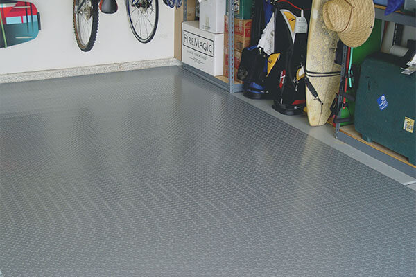ROLLED OUT GARAGE MATS FLOORING IDEAS