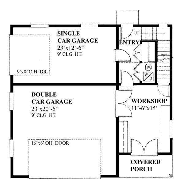 LOWER FLOOR THREE CARS GARAGE DESIGN PLANS