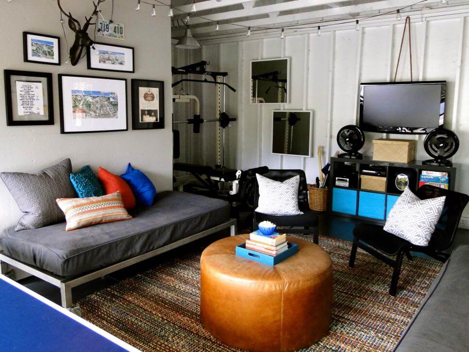 TEENS HANGOUT GARAGE MAKEOVER LIVING SPACES