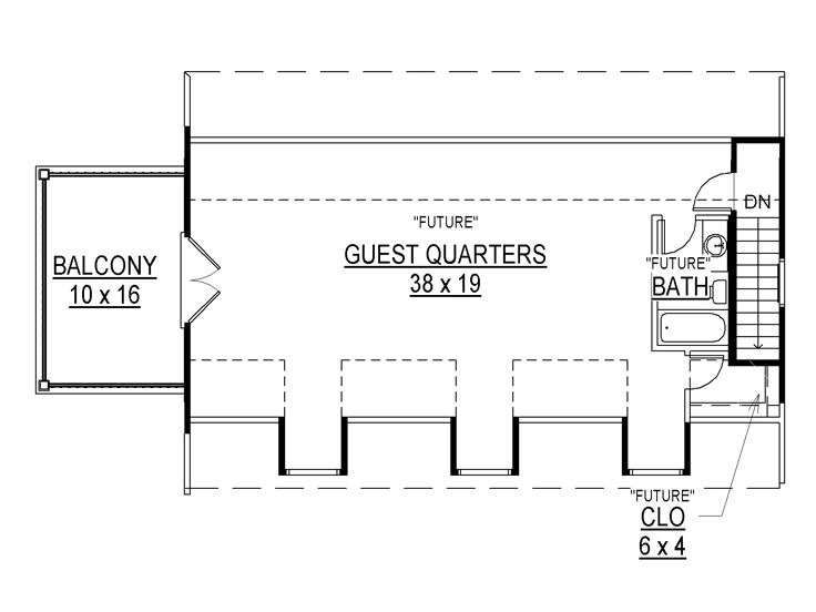THE UPPER FLOOR A GUEST QUARTER ON TOP OF A GARAGE DESIGN PLANS