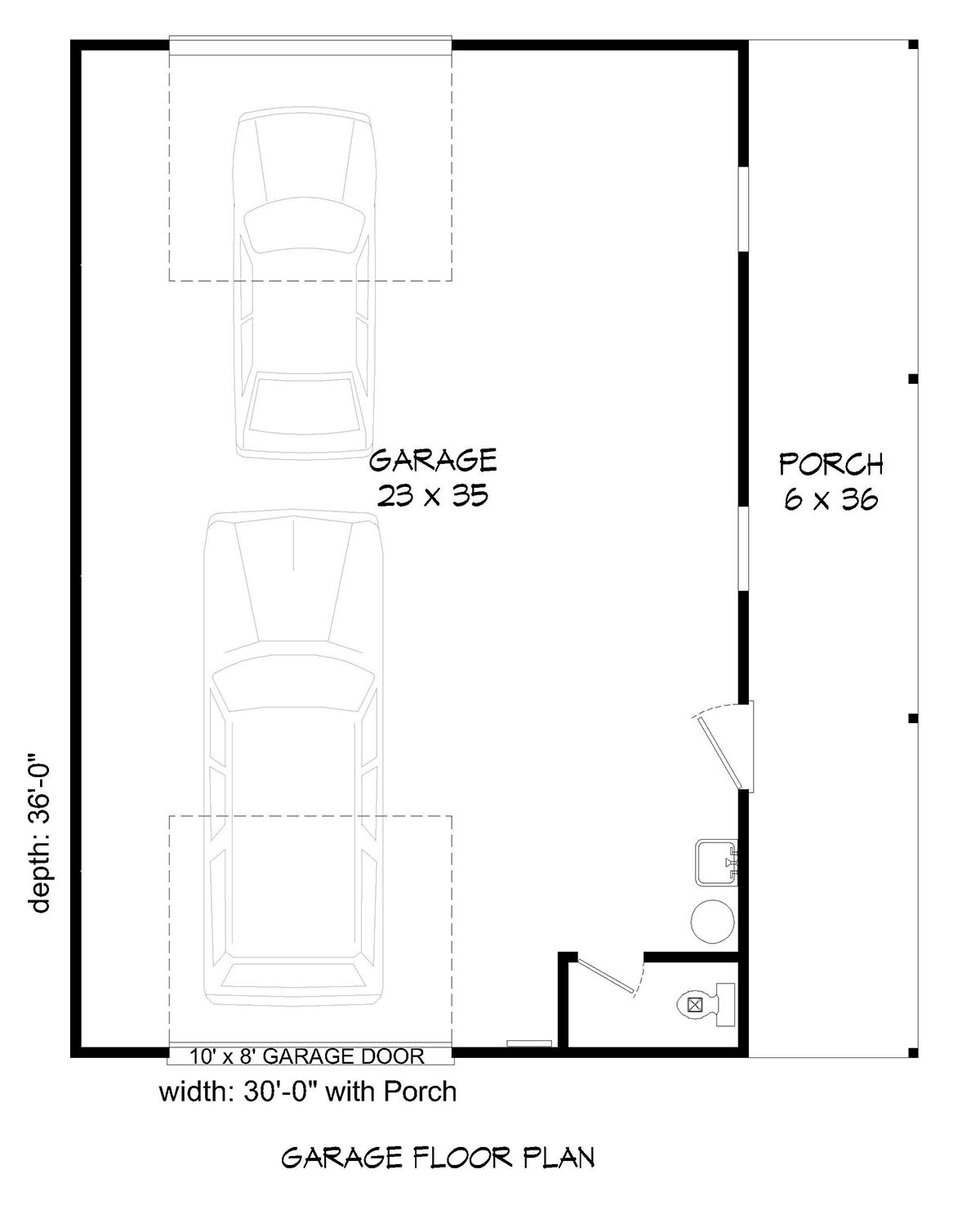 TWO SIDE ACCESSES GARAGE FLOOR PLANS