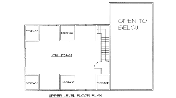 UPPER FLOOR A GENTLEMEN'S GARAGE DESIGN PLANS