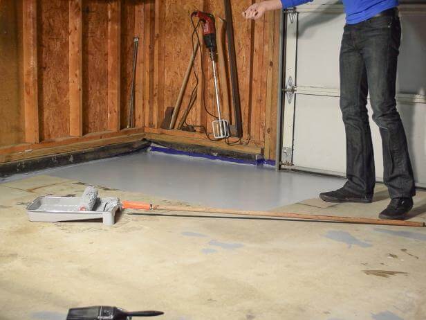 HOW TO PAINT GARAGE FLOOR ETCHING THE FLOOR