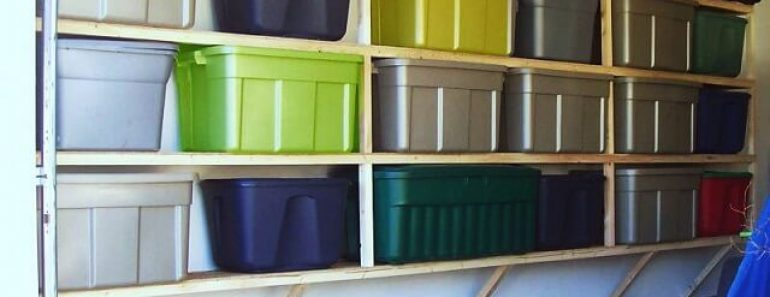 HOW TO BUILD WALL MOUNTED GARAGE SHELVES