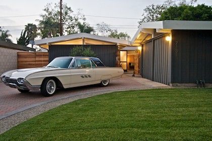 INDUSTRIAL MID CENTURY MODERN GARAGE DESIGN IDEAS