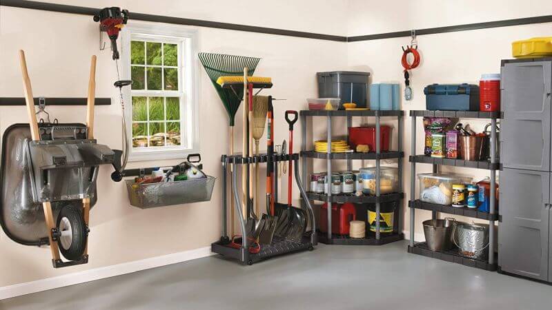 RUBBERMAID DELUXE TOOL TOWER GARAGE STORAGE SYSTEM