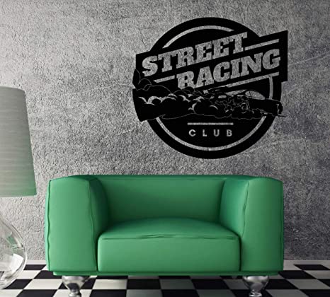 CAR GARAGE DECORATING IDEAS WITH WALL DECALS