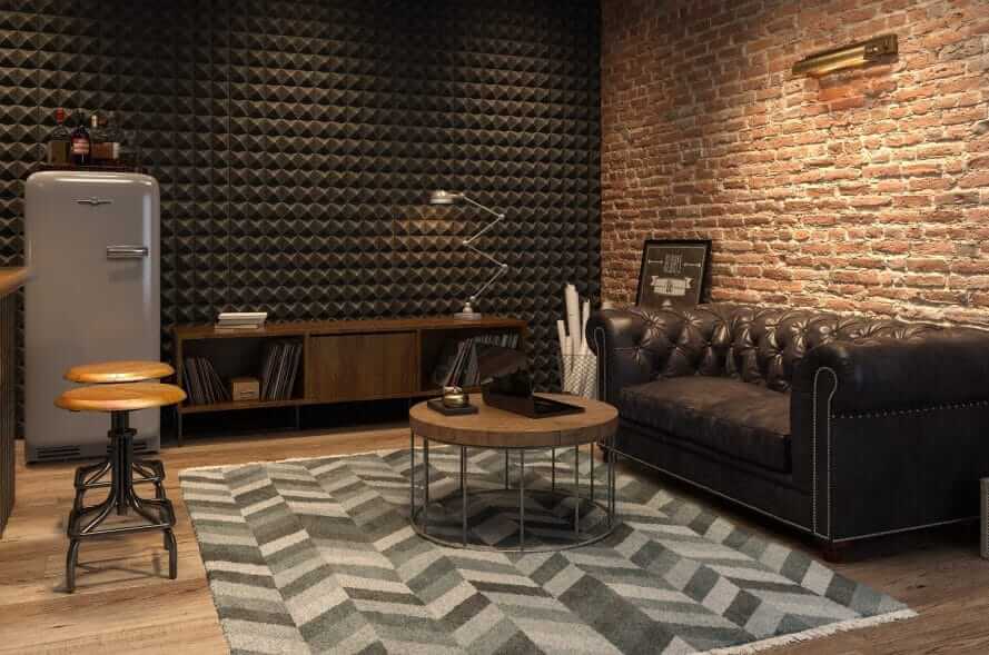 CARPETS OR RUGS FOR GARAGE MAN CAVE FURNITURE IDEAS 