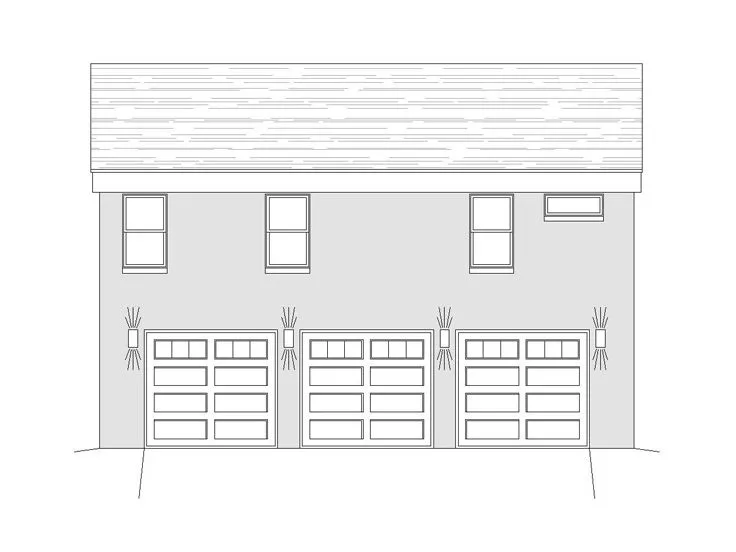 Modern 3 Car Garage Plans
