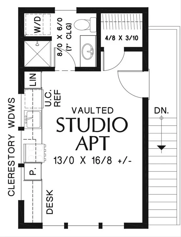 Petite modern unit plan studio