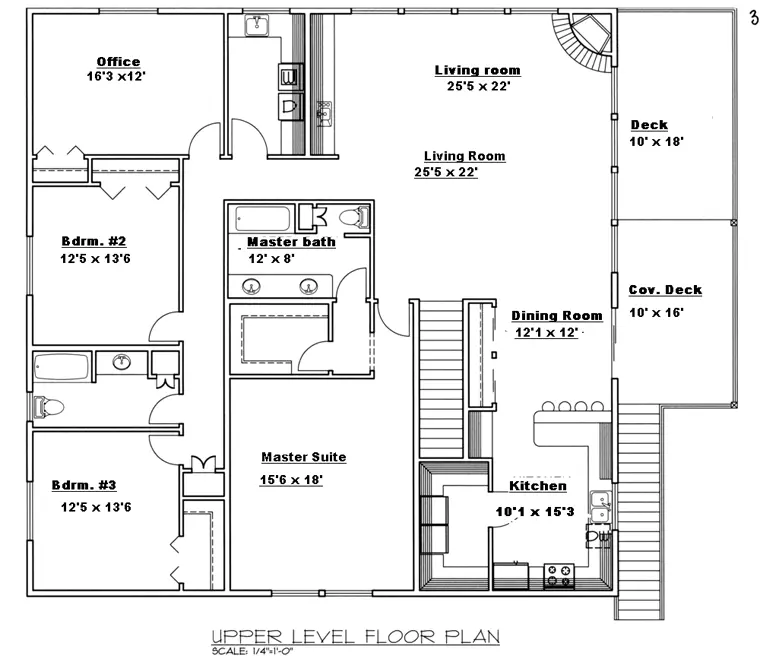 Pole barn upper level floor plan