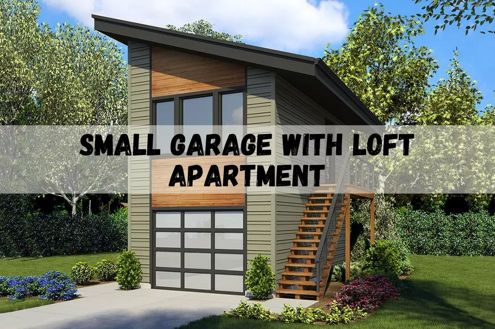 Small garage with loft apartment