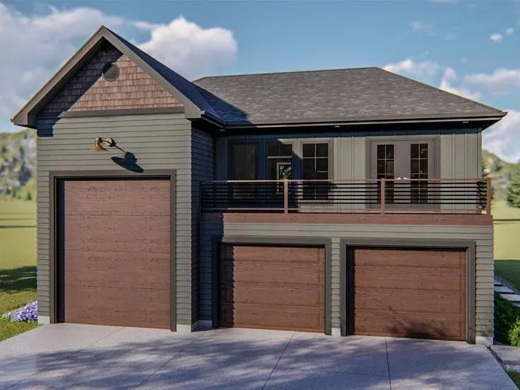 Three Car Garage House Plans