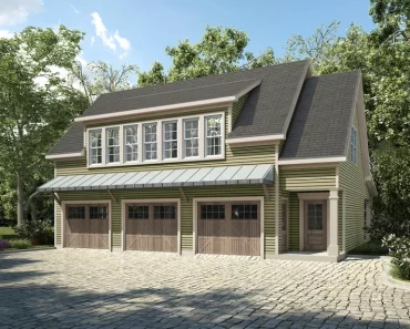 New Style Three Car Garage with Apartment On Top