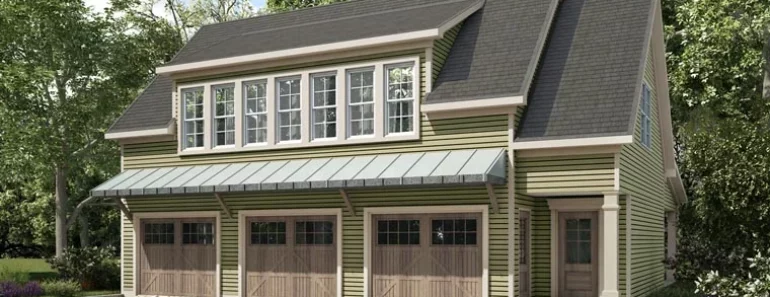 New Style Three Car Garage with Apartment On Top