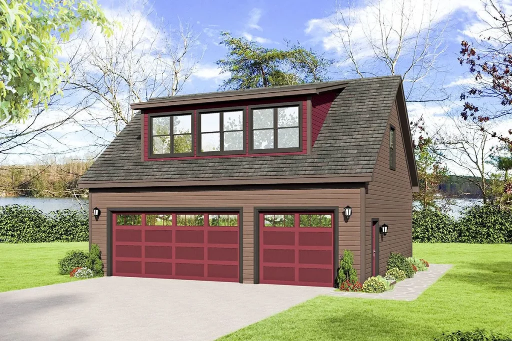 Three car garage with apartment plans