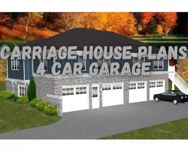 Awesome Carriage House Plans 4 Car Garage