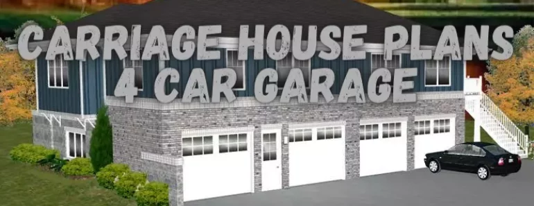 Awesome Carriage House Plans 4 Car Garage