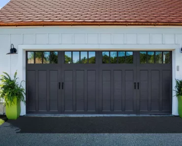 Interesting Black Modern Farmhouse Garage Doors Interesting Black Modern Farmhouse Garage Doors