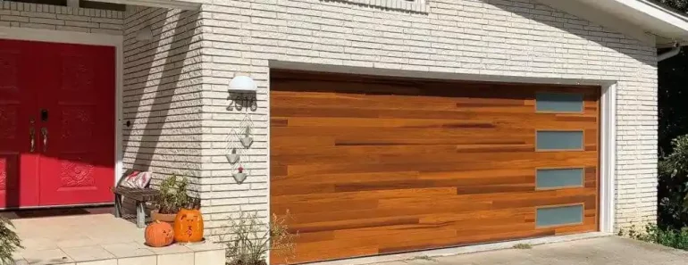 Inspiring Mid Century Modern Wood Garage Doors
