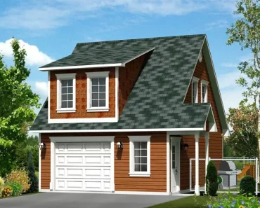 Awesome Single Car Garage with Apartment Above Plans and Carport