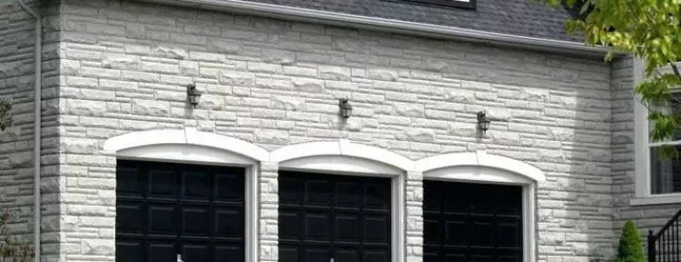 Interesting Black Garage Doors With White Trim