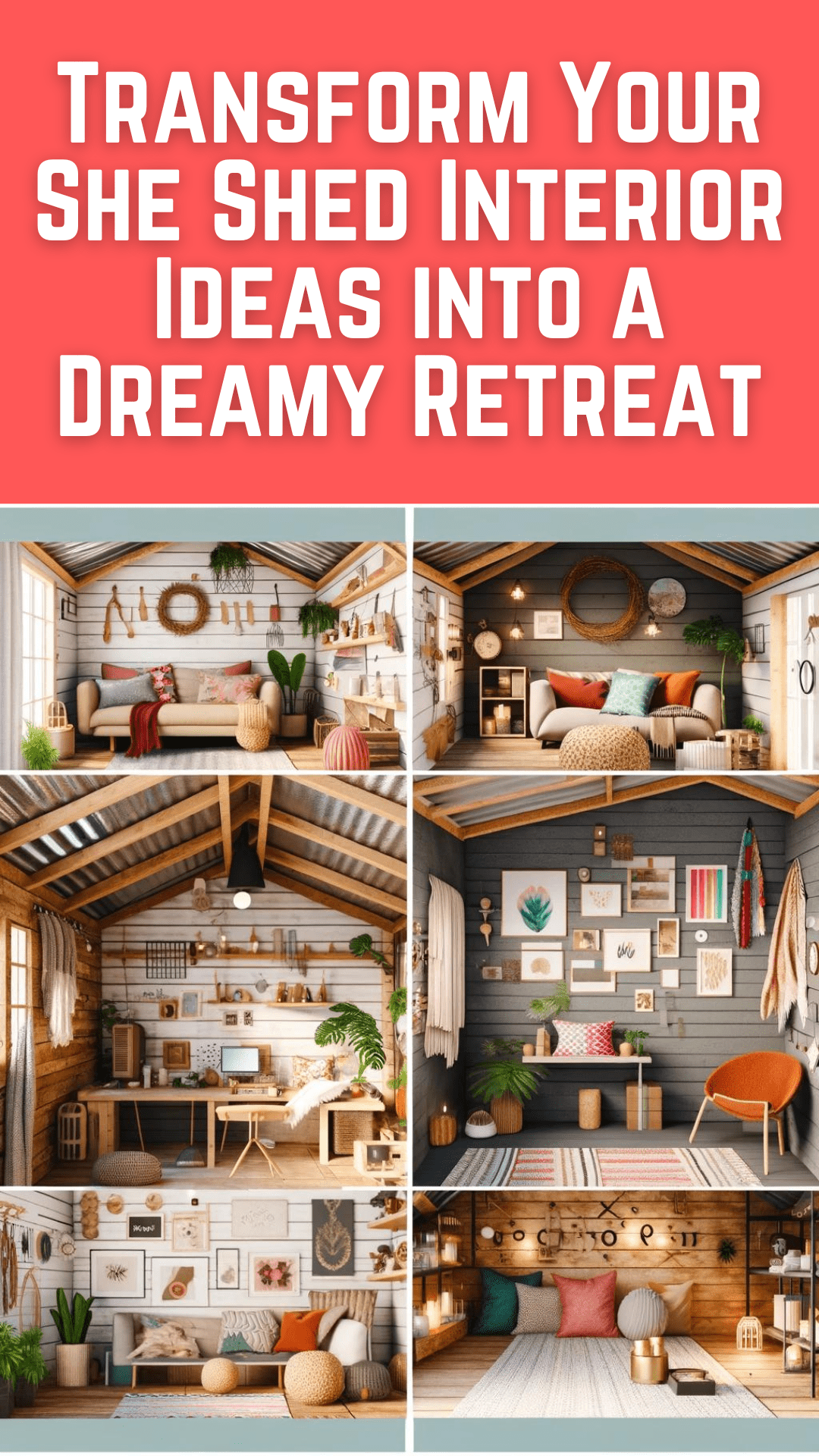 Transform Your She Shed Interior Ideas into a Dreamy Retreat - GARAGE ...