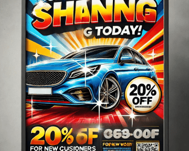 Create Eye-Catching Car Wash Posters that Boost Business