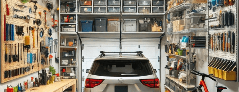 Genius One Car Garage Organization DIY Tips