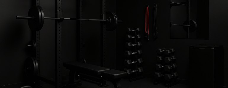 DIY Black Garage Gym Transformation That’ll Make You Ditch Your Membership