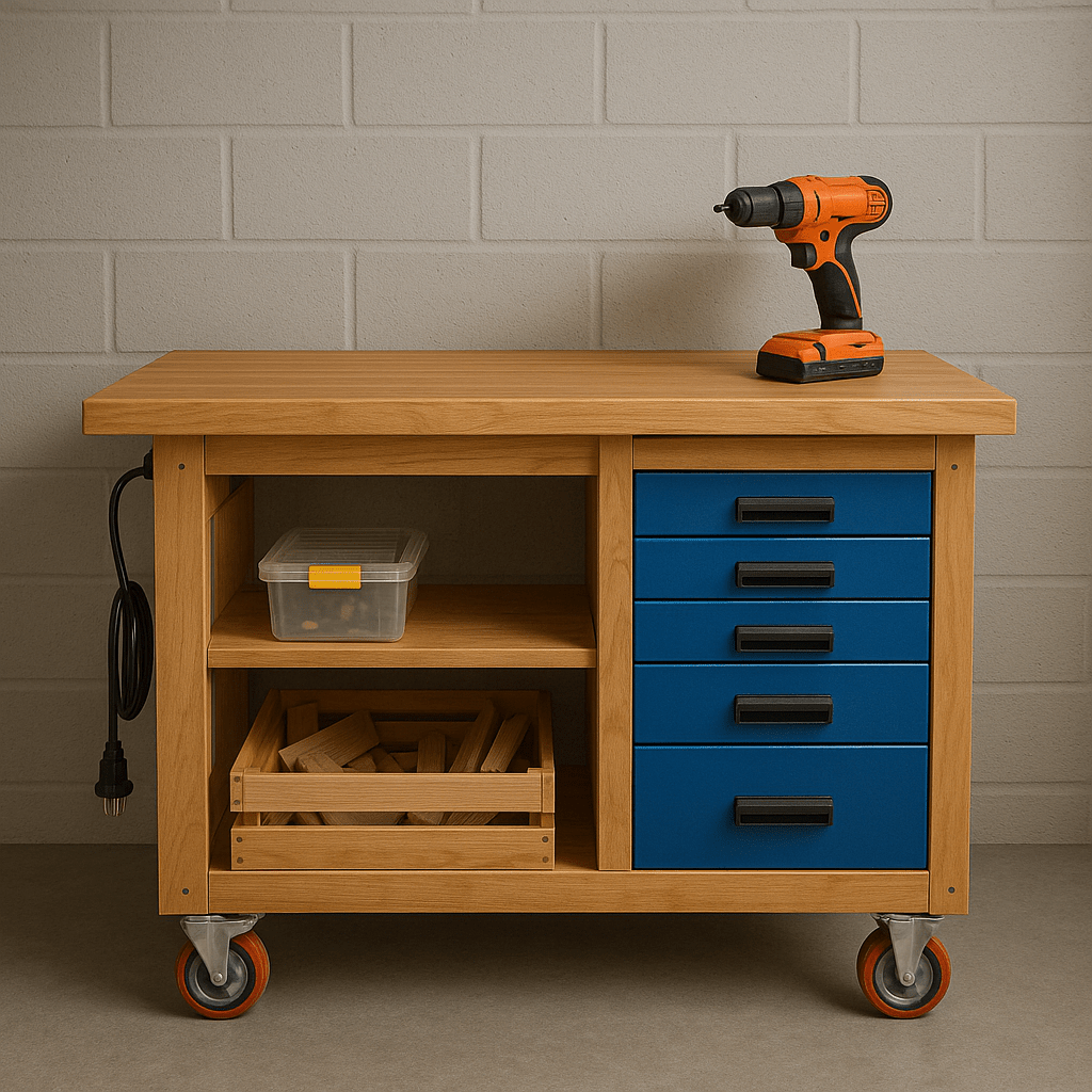 Mobile Garage Workbench Ideas With Storage 🛞