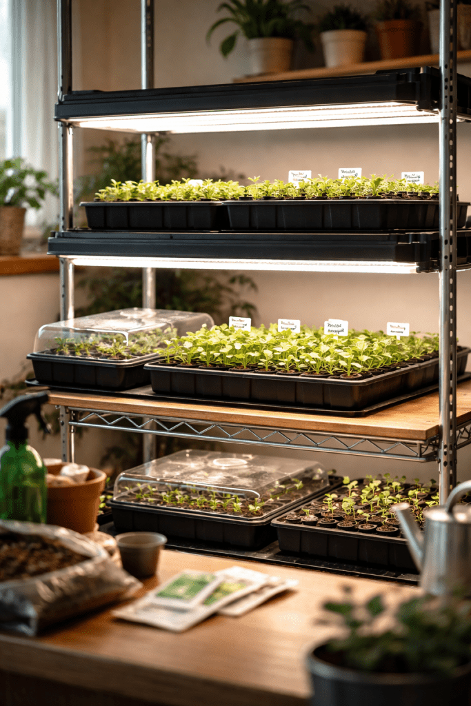 Best 1 Indoor Seed Starting Setup With Full Grow Light System