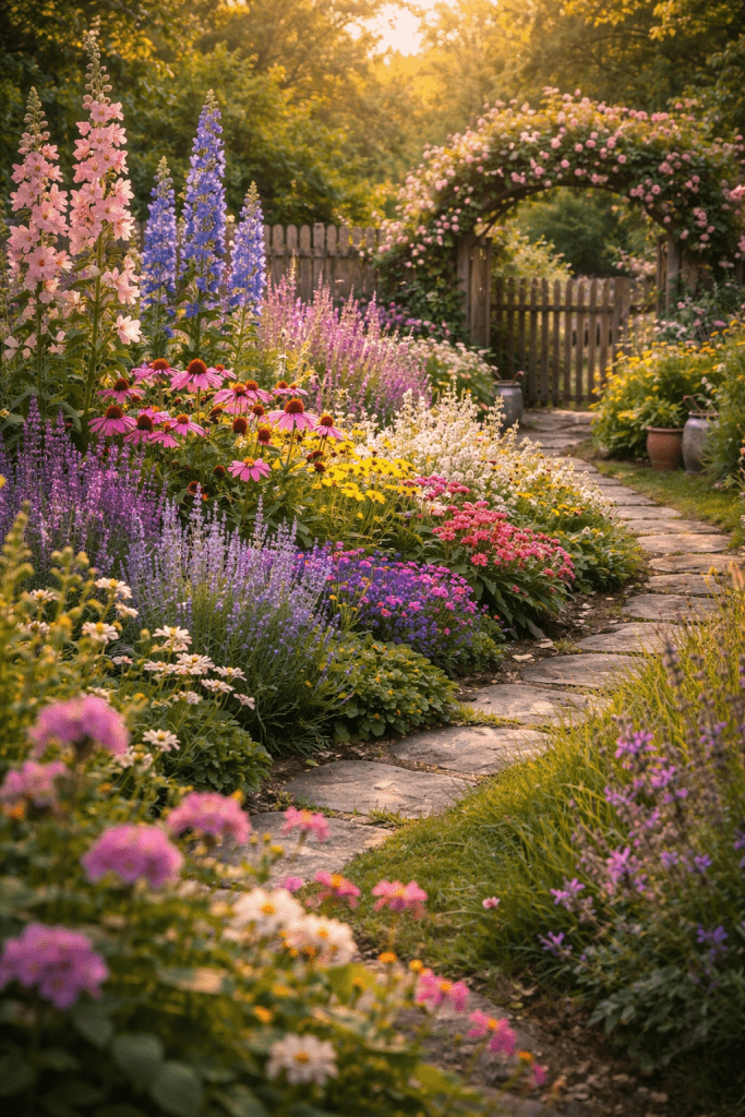 Best 1 Layered Cottage Style Perennial Garden for Endless Seasonal Blooms