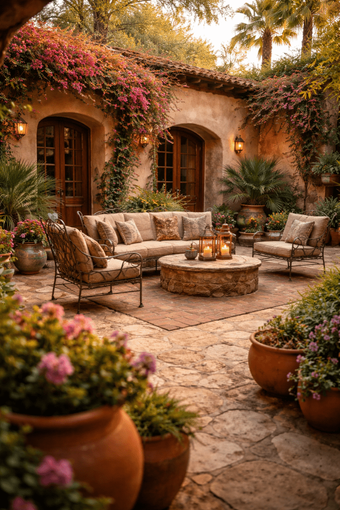 Best 1 Mexican Garden Hacienda Style With Rustic Courtyard Charm 
