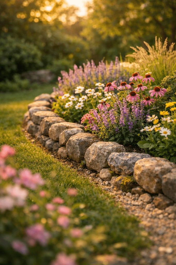 Best 1 Natural Stone Garden Borders That Feel Timeless and Elegant