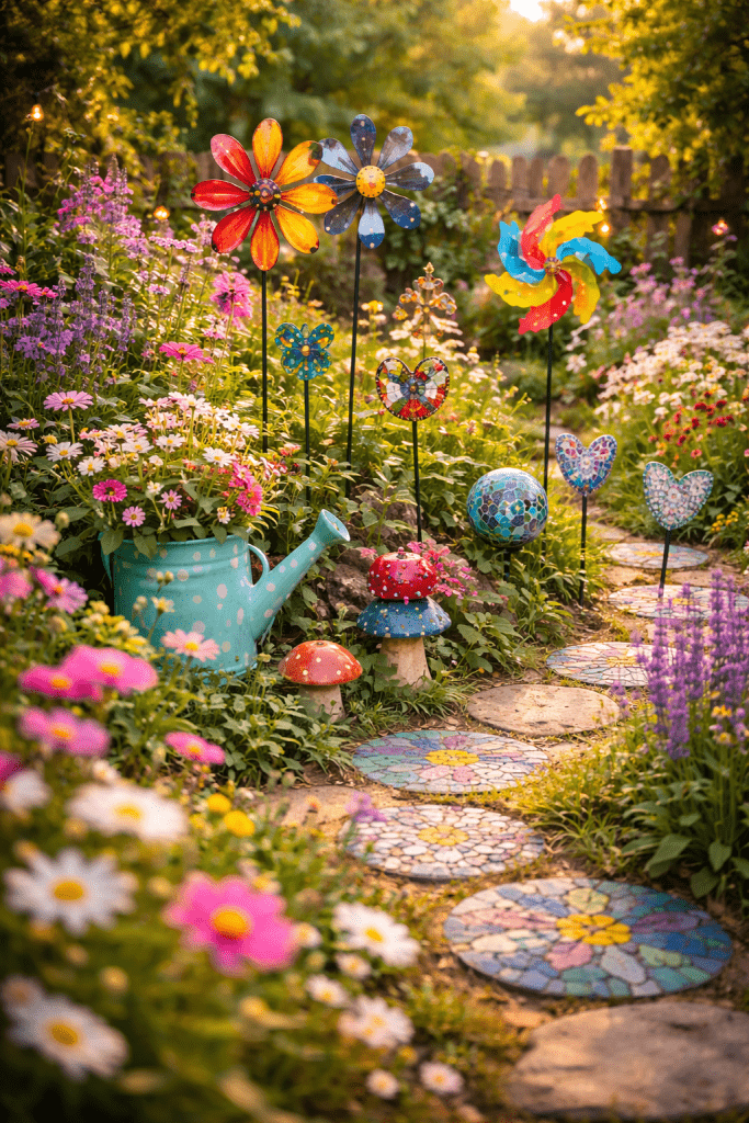 Best 2 Garden Whimsy Idea With Playful Artistic Garden Decorations