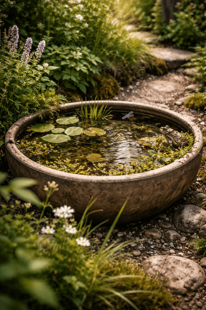 Best 3 Pond in a Pot Idea Number 2 Mini Wildlife Pond in a Pot Full of Life