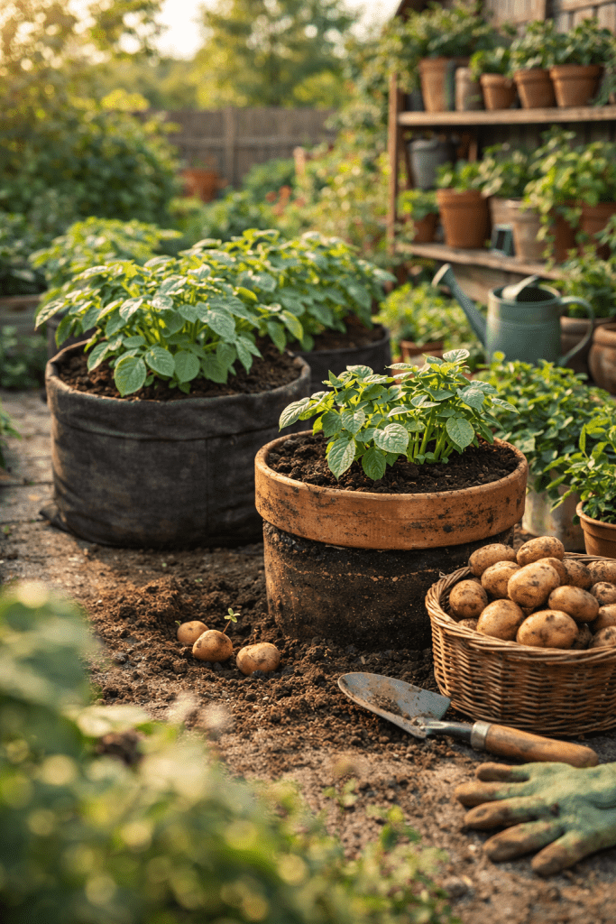 Platz 2 Planting Potatoes in Containers for Small Space Gardening