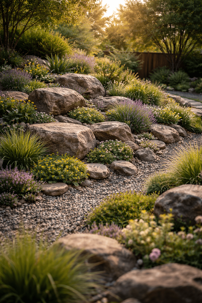 1 Natural Layered Rock Garden Ideas for a Realistic Landscape Look