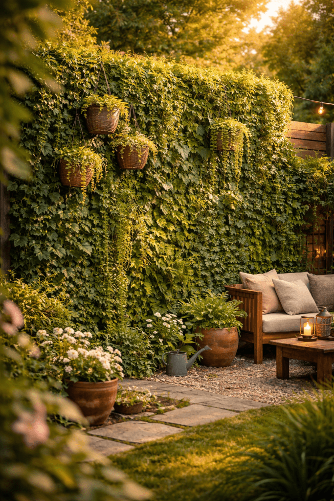 1. Living Green Wall Garden Privacy Screen