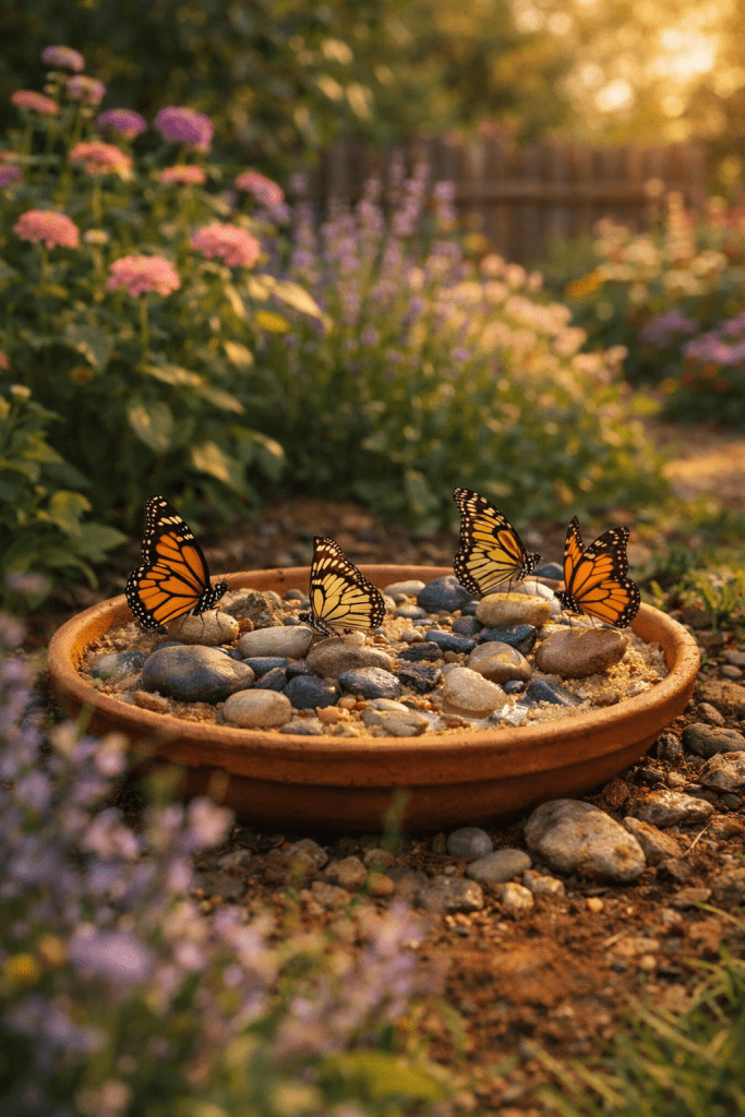 1. Rustic Terracotta Butterfly Puddler DIY