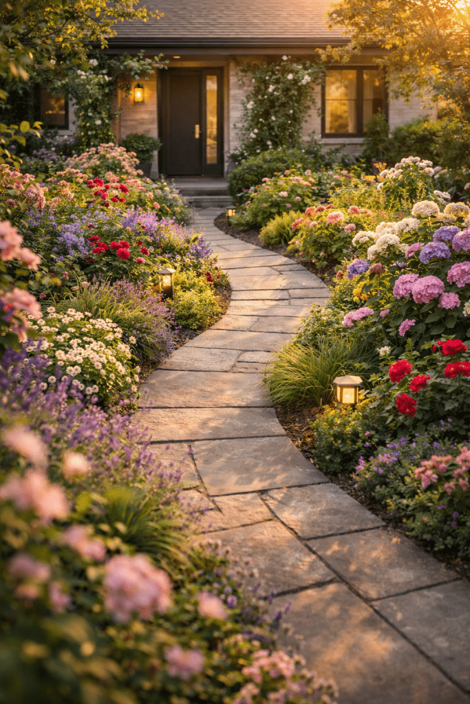 2 Lush Garden Style Landscaping for a Warm and Inviting Atmosphere