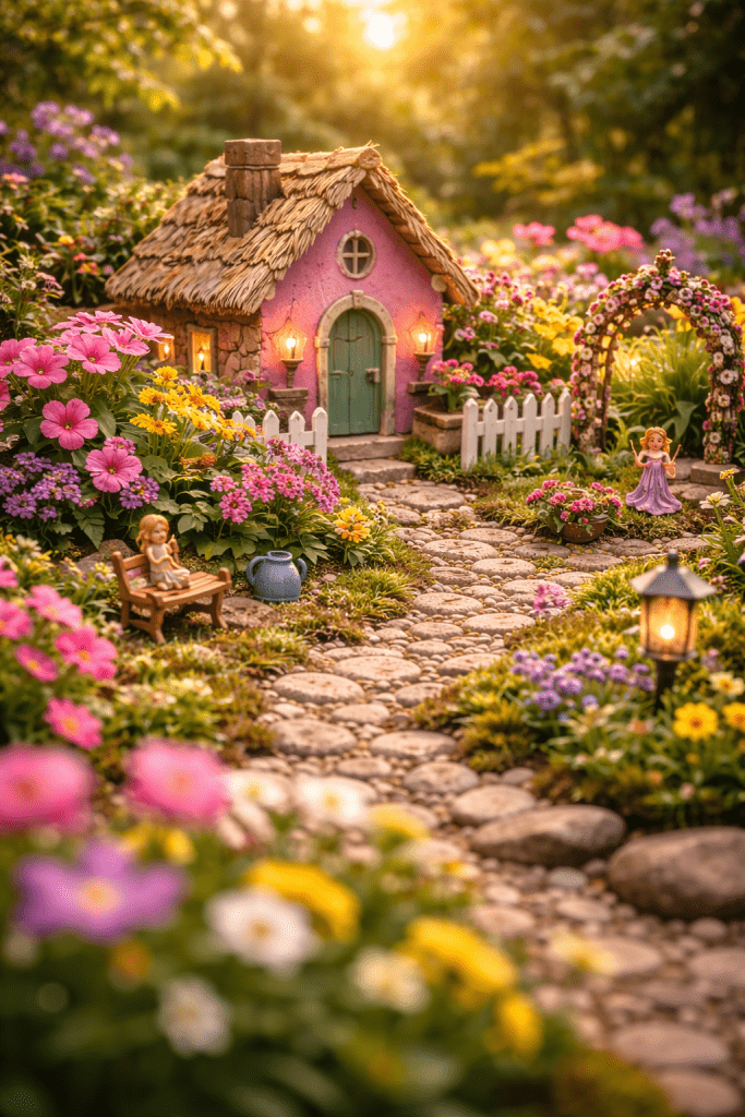 2. Colorful Flower Fairy Garden for Kids