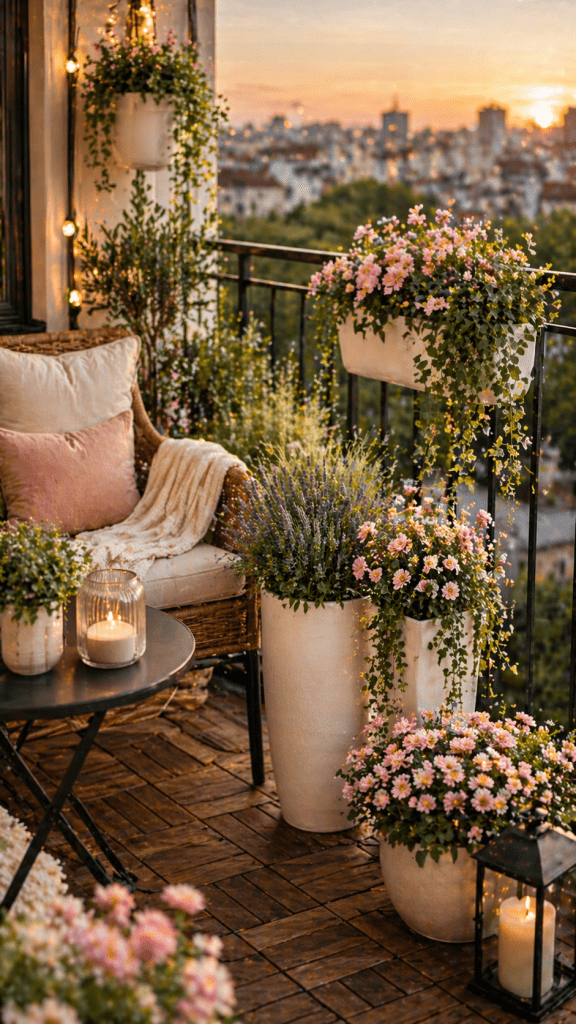 3 Outdoor Fake Flower Pot Ideas for Balcony and Small Spaces