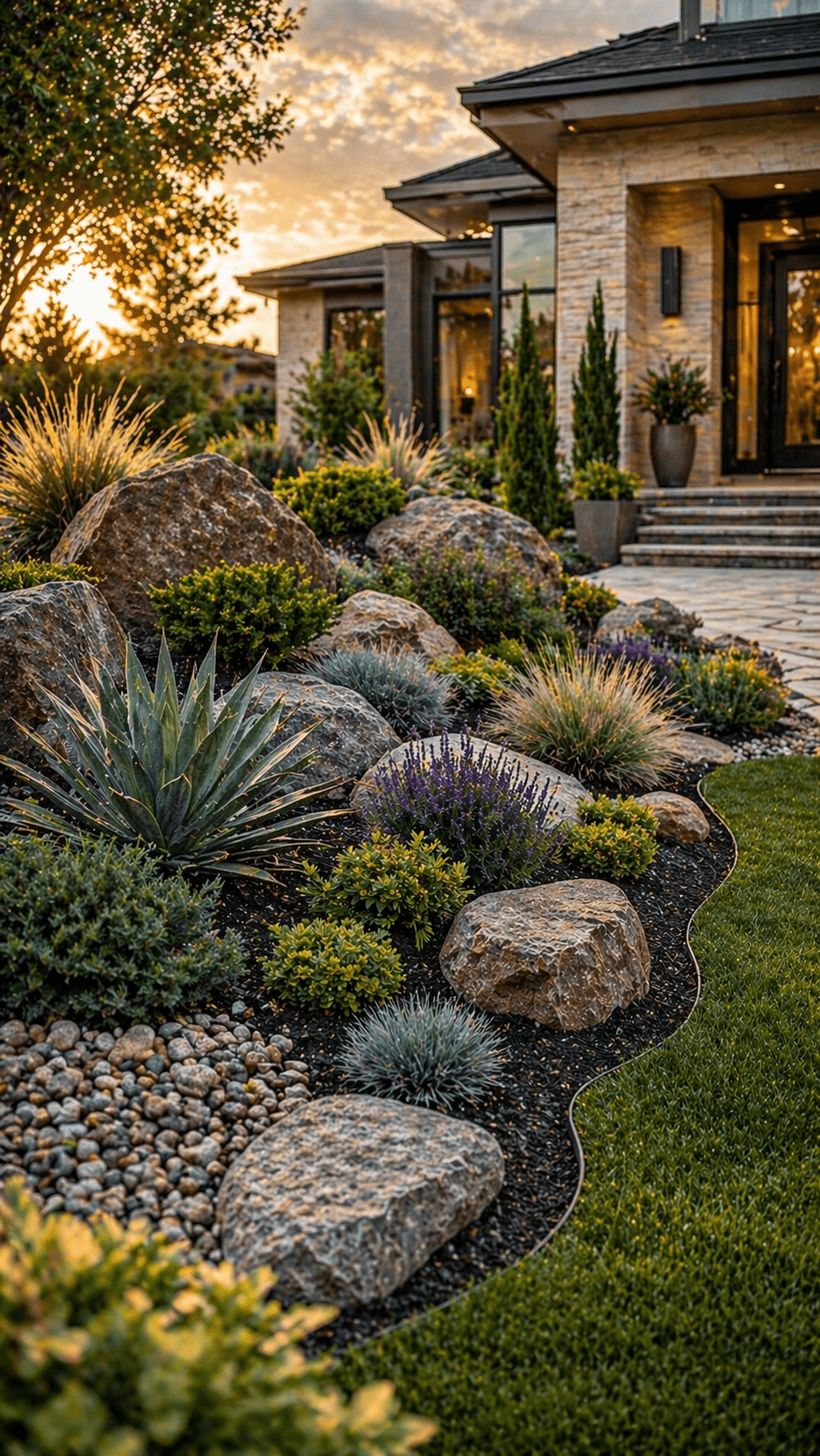 Basalt Rocks Berm Best 3 Berms Landscaping Ideas That Instantly Make Any Yard Look ...