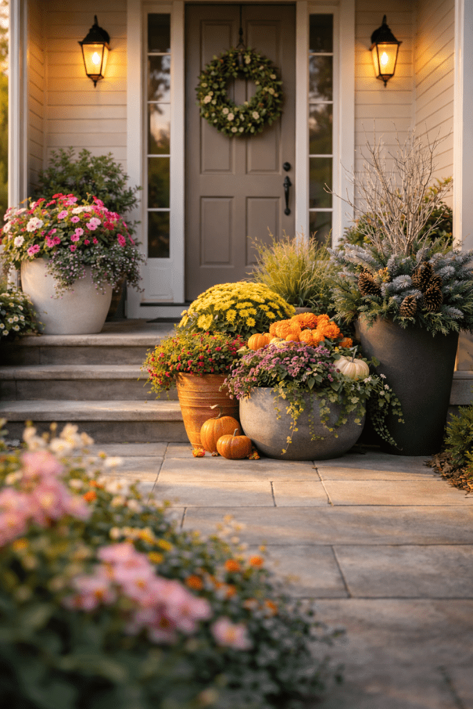 3 Seasonal Front Porch Flower Pots That Keep Your Home Fresh Year Round