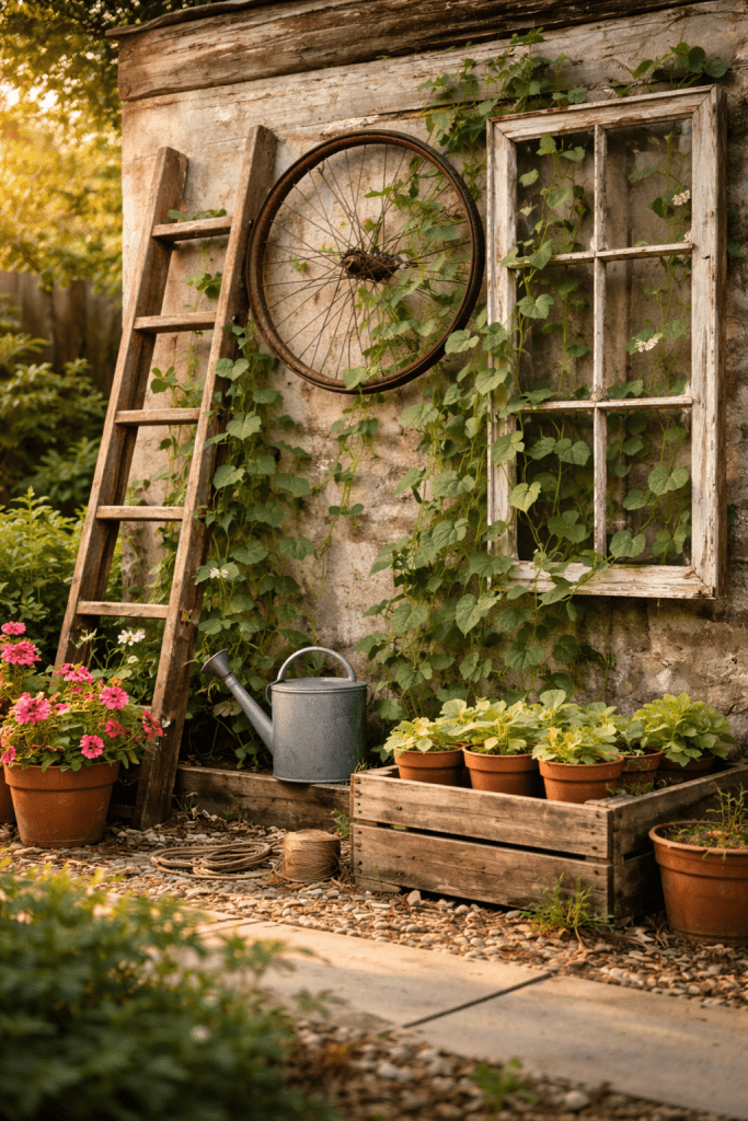 3 Upcycled Materials Trellis Cheap Trellis Ideas That Save Money and the Planet